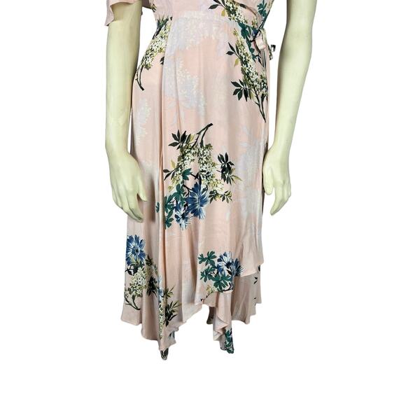 Astr the Label NWT New Pink Floral Wrap Dress sz Small - Picture 8 of 16